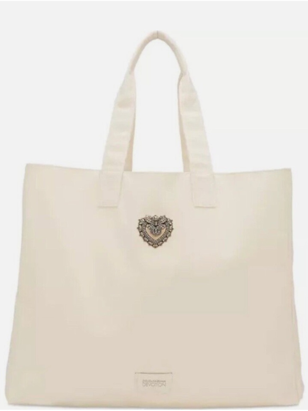 Dolce&Gabbana D&G Devotion /Tote Bag /Fabric/Beige